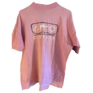 Vtg Generra Women's Medium‎ T-shirt Pink Camel Logo Cotton
